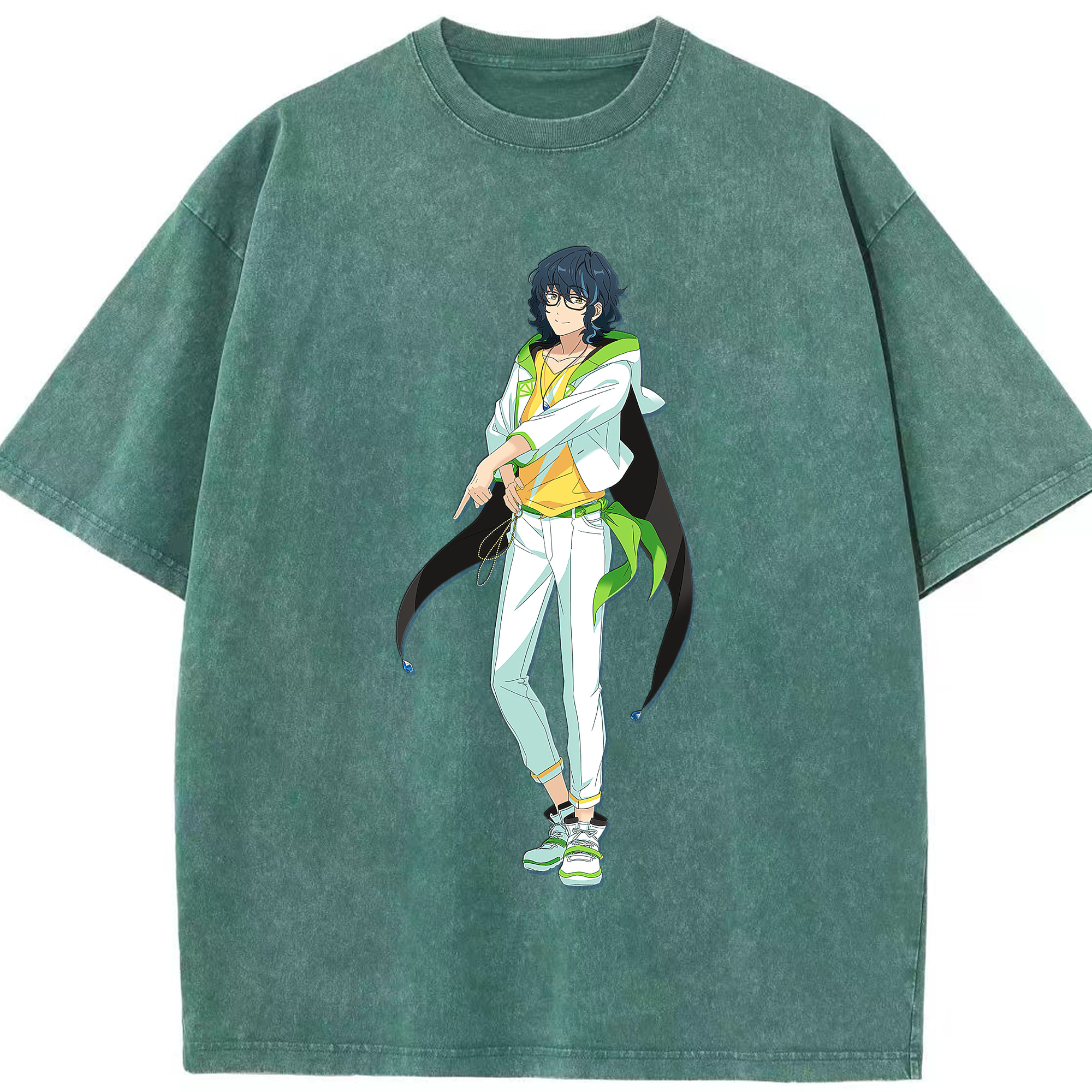 （画像用） あんさんぶるスターズ! Ensemble Stars 綿100% ヴィンテージ風 半袖Tシャツ（フロントプリント）